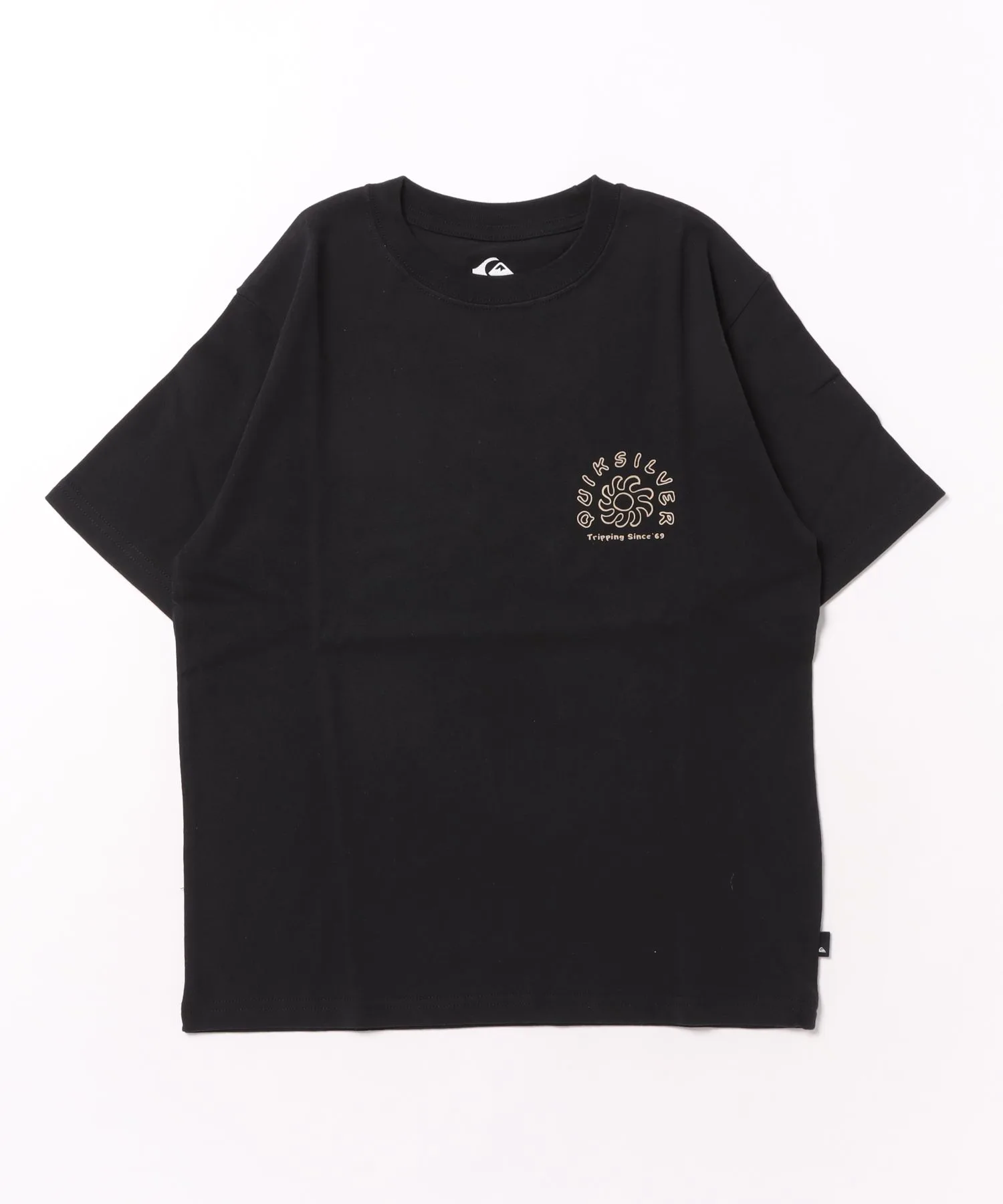 Детская футболка с принтом Curve Palm ST Youth Quiksilver чёрная