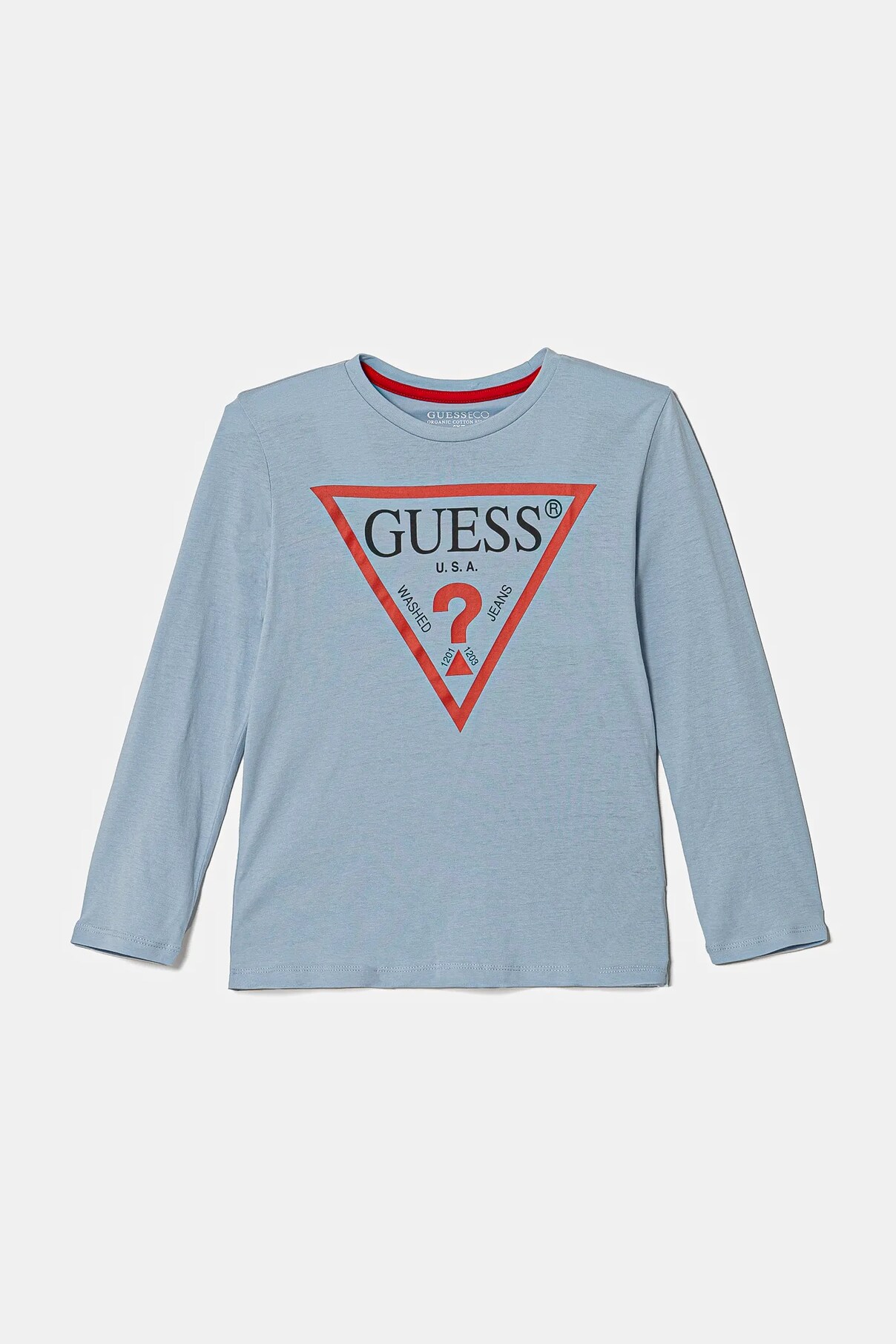 

Хлопок длинный рукав детский Guess, синий