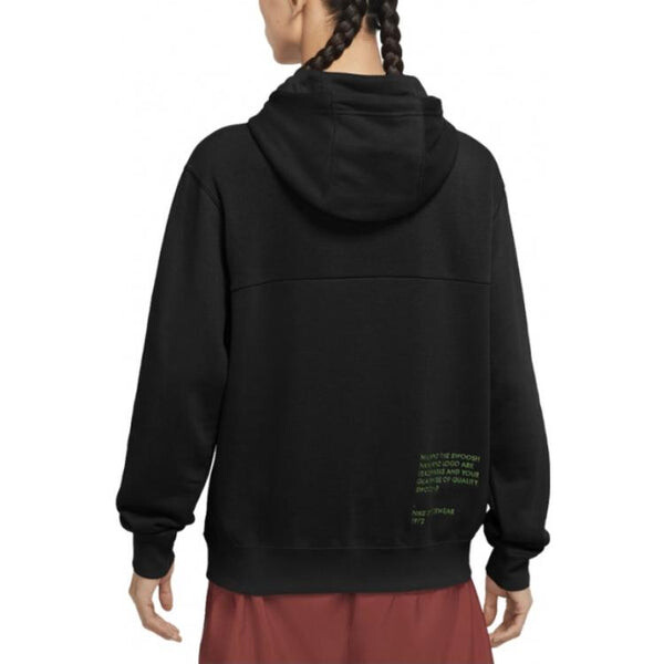 Толстовка Nike Sportswear Swoosh Logo Hoodie 'Black Green', зеленый — фото 3