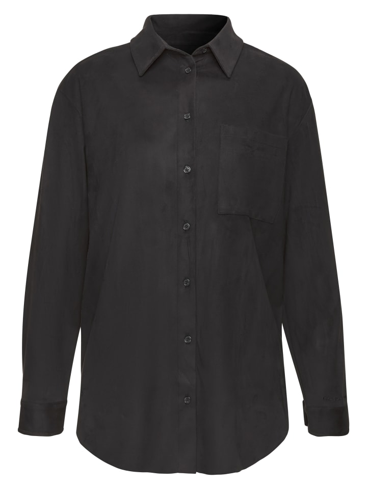 

LASCANA Рубашка с длинными рукавами черного цвета