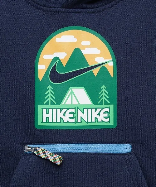 Флисовая худи Nike Kids Great Outdoors, тёмно-синий — фото 3