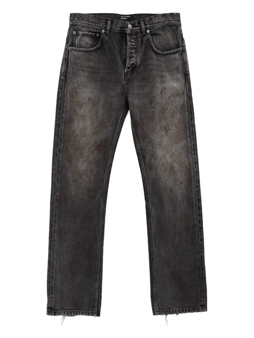 

Брюки из хлопка с эффектом потертости Enfants Riches Déprimés, серый