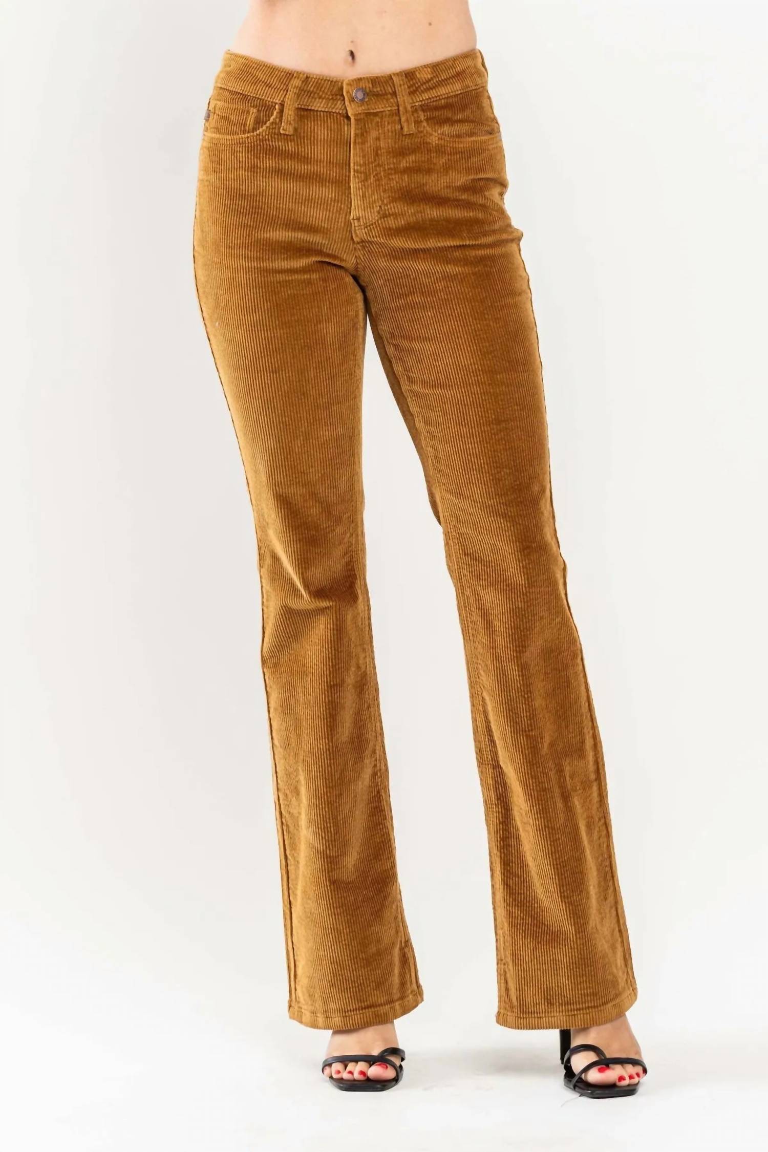 

Вельветовые брюки Bootcut цвета Camel Judy Blue