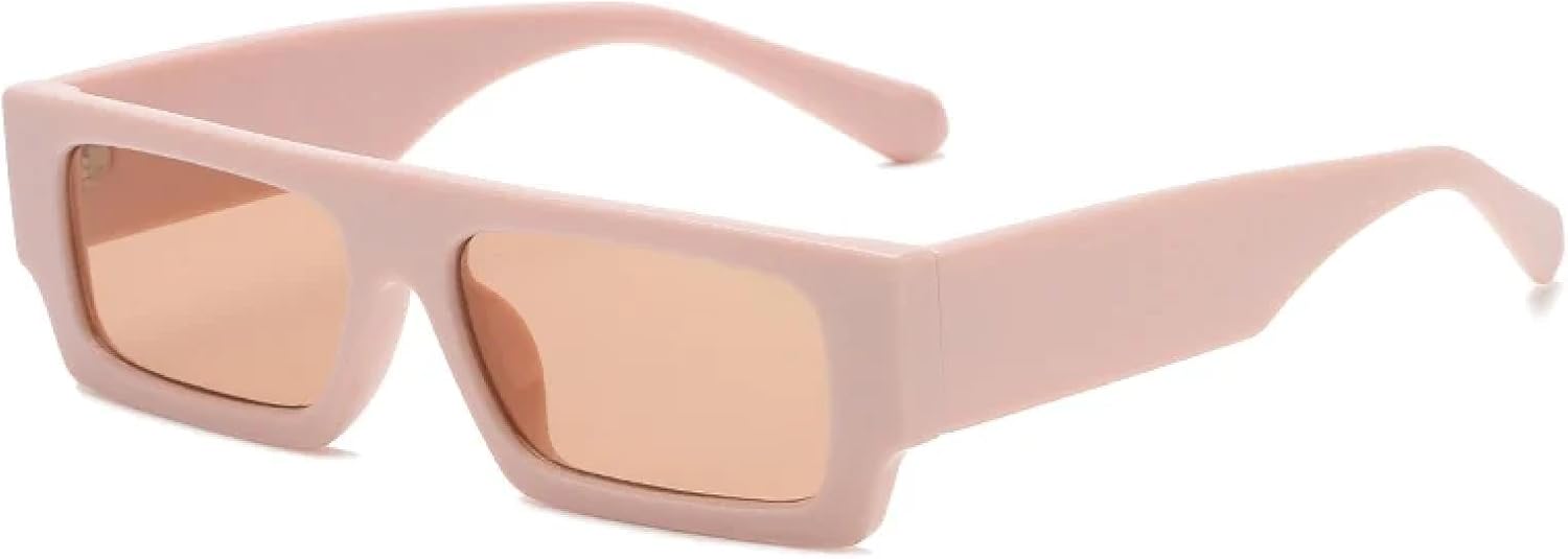 

Солнцезащитные очки с защитой от УФ-излучения UV400 | Маленькая оправа, желто-черный стиль стимпанк | Для женщин и мужчин, для занятий спортом на открытом воздухе и вождения DSVIGF, Light Pink