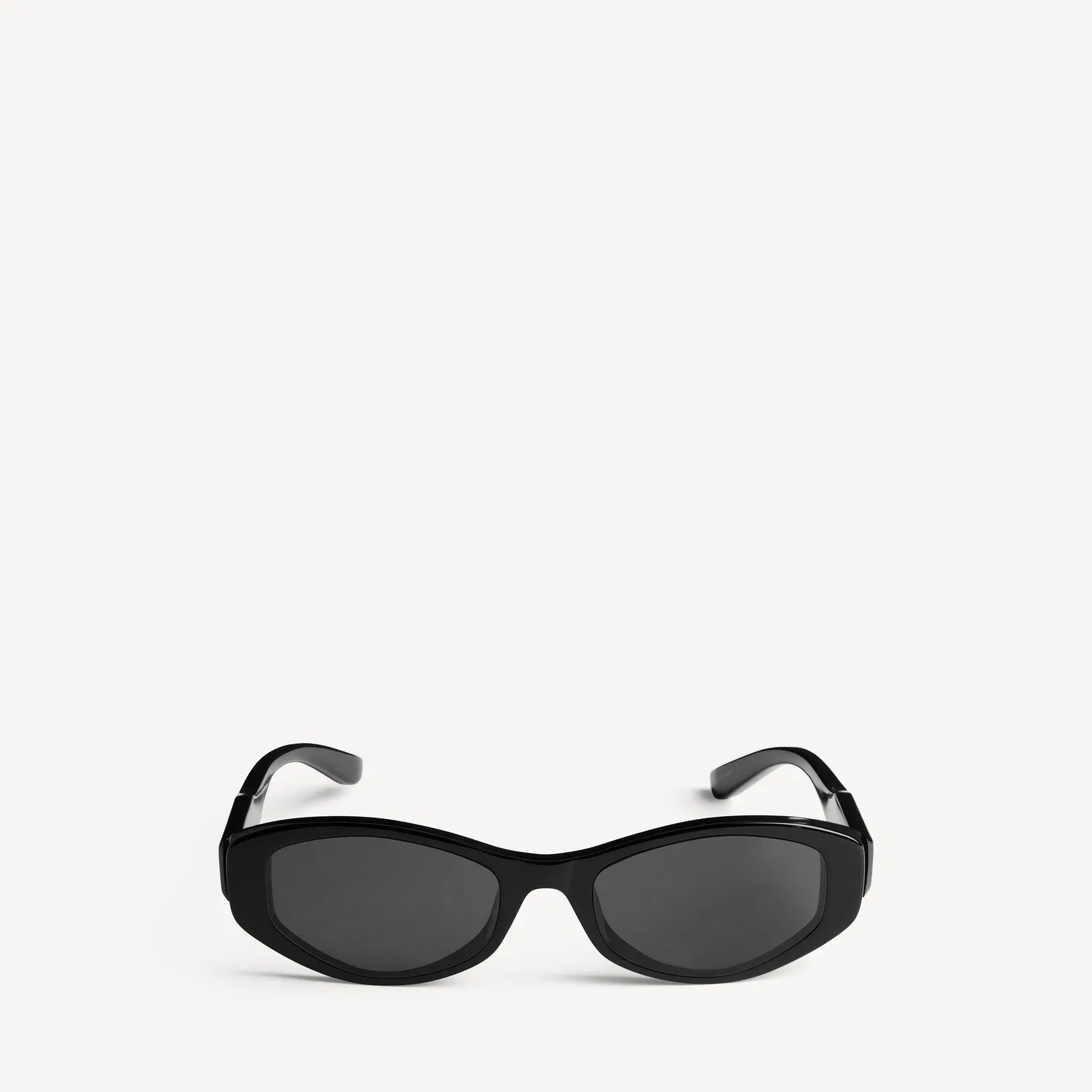 Женские солнцезащитные очки Nova Oval черного цвета BALENCIAGA, черный