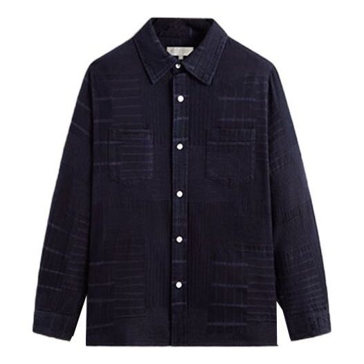

Рубашка overdyed patchwork jaydin buttondown 'ink' Kith, черный