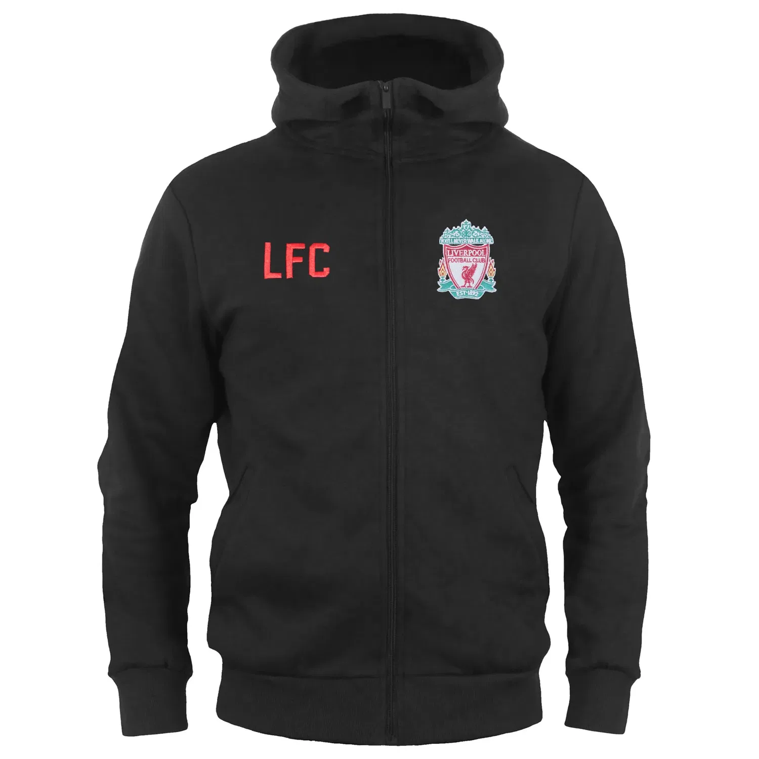 Детская кофта на молнии Liverpool FC, черный
