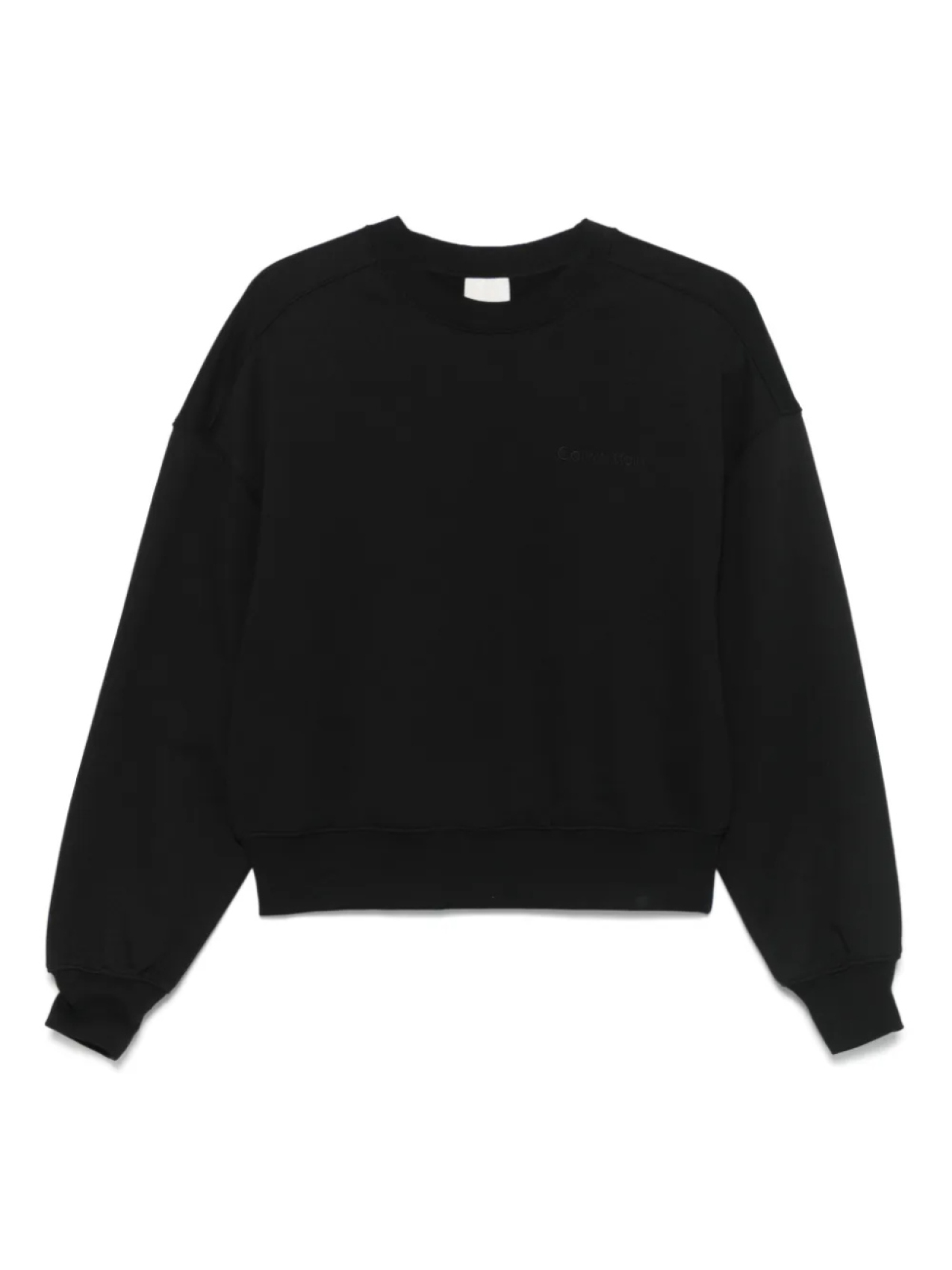 

Хлопковая толстовка Calvin Klein, черный