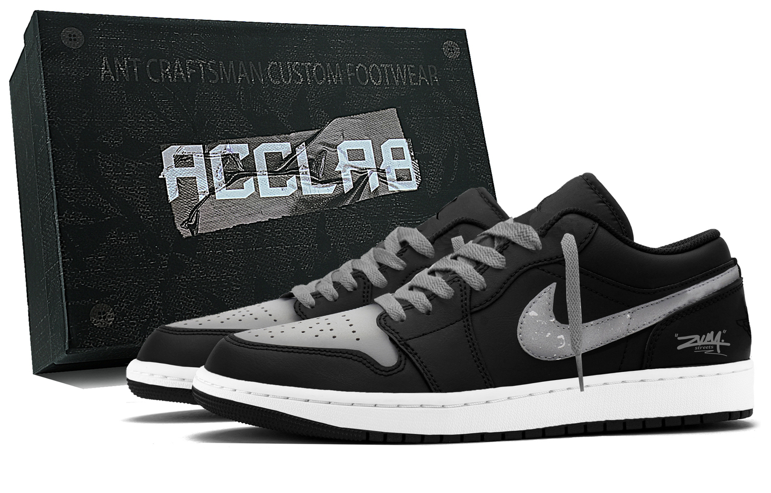 

Jordan Мужские баскетбольные кроссовки Air 1 Cushioning Low top Vintage Shadow Gray с амортизацией