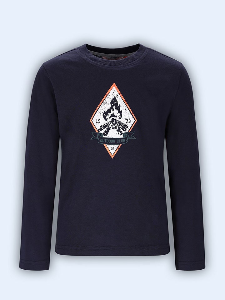 

Tygo & Vito Футболка с длинными рукавами "Mason" темно-синего цвета