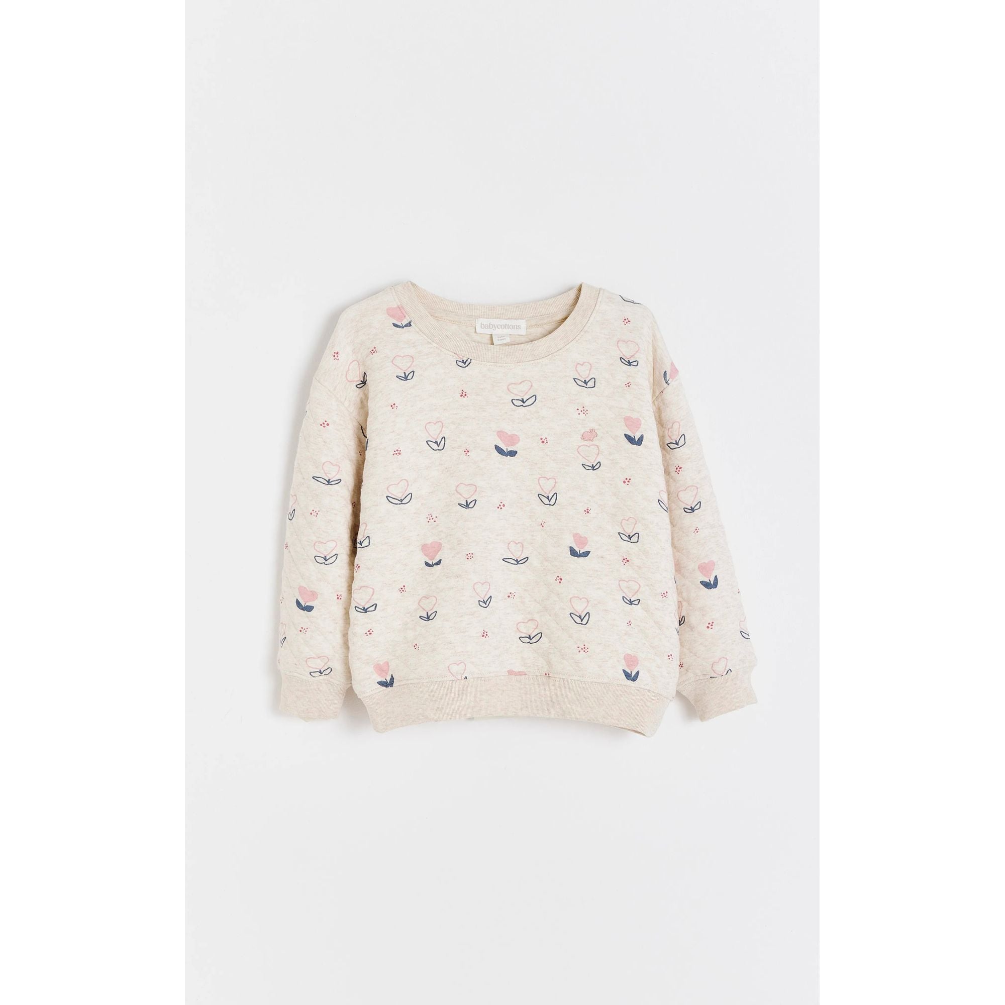 

Детская толстовка с принтом в виде сердечек от Пэт Babycottons, розовый