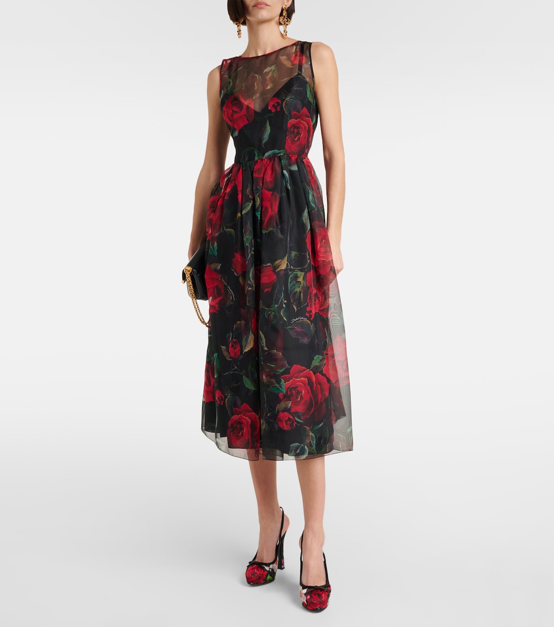 Vally 105 туфли-лодочки на ремешке из цветного атласа Dolce&Gabbana, B.Rose Antiche F.Ner — фото 3