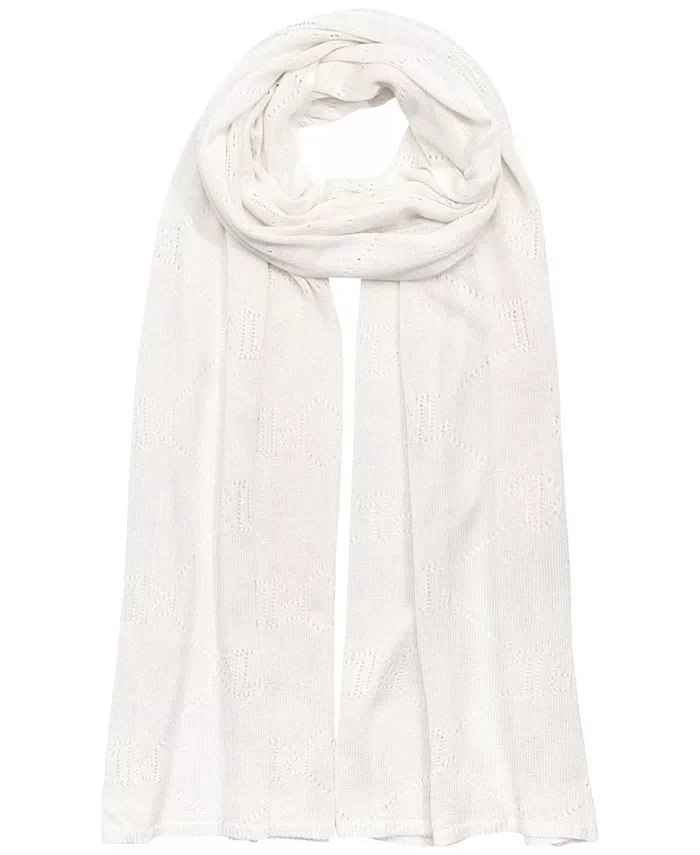 

Женская вязаная кофта с логотипом Pointelle Wrap Lauren Ralph Lauren, коричневый/бежевый