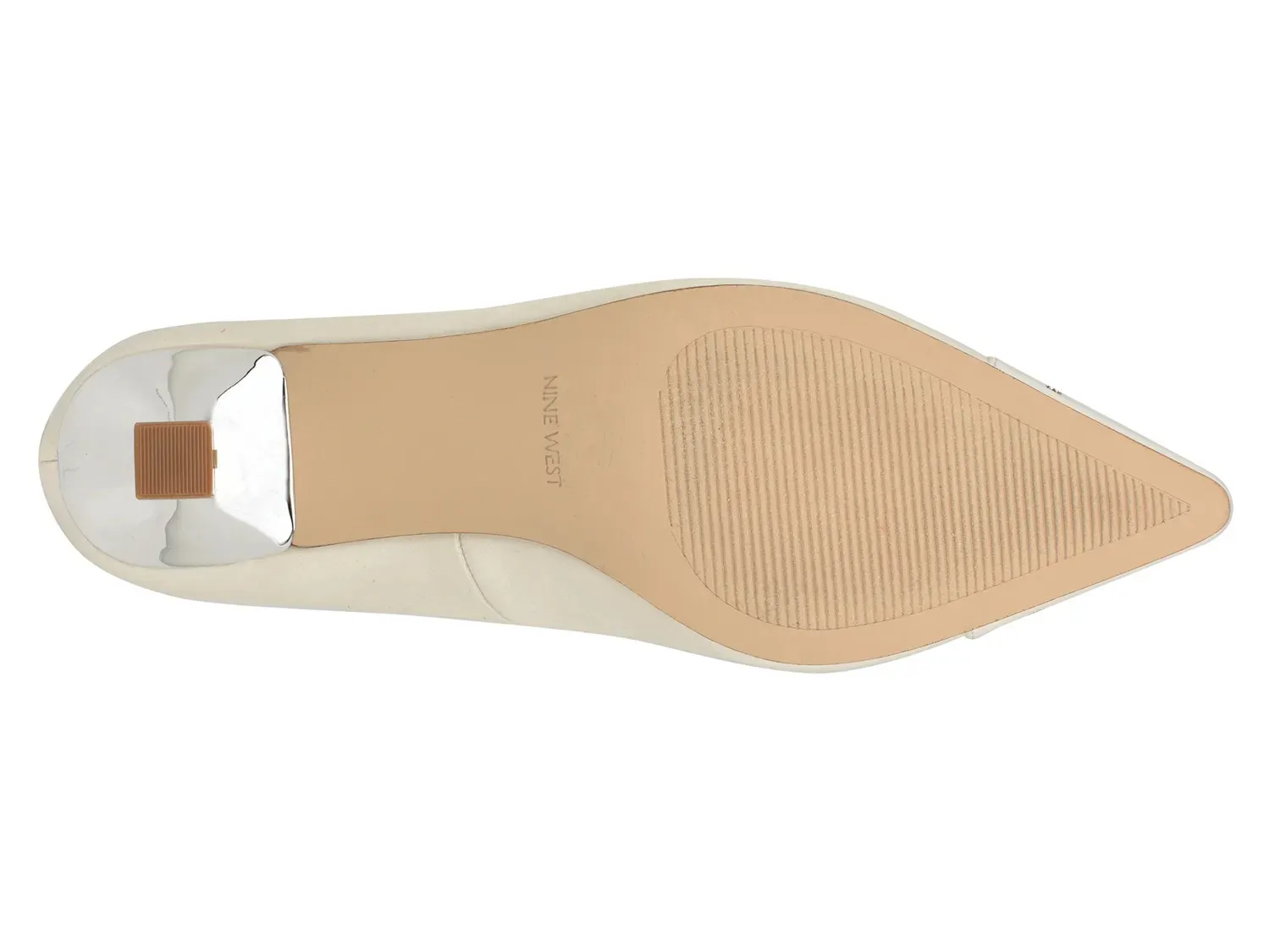 Туфли-лодочки Nine West Wendon, атлас цвета слоновой кости — фото 4