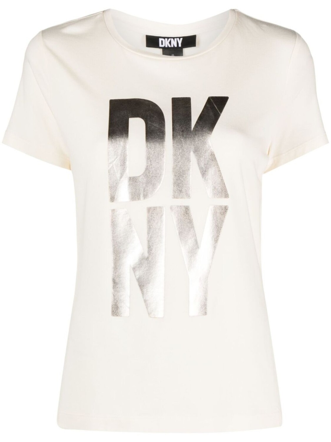 

DKNY футболка из джерси с логотипом, нейтральный цвет