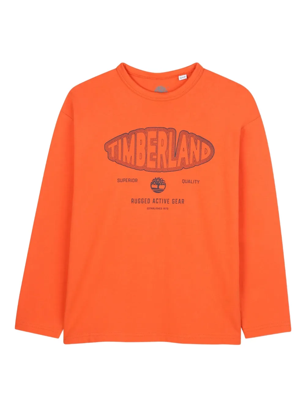 

Футболка с длинными рукавами и принтом логотипа Timberland Kids, оранжевый