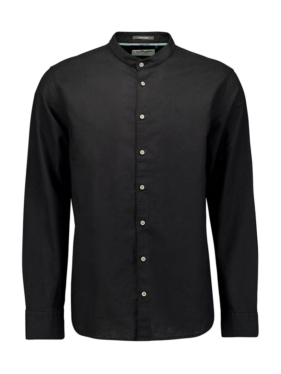 

Рубашка на пуговицах классического кроя No Excess, черный
