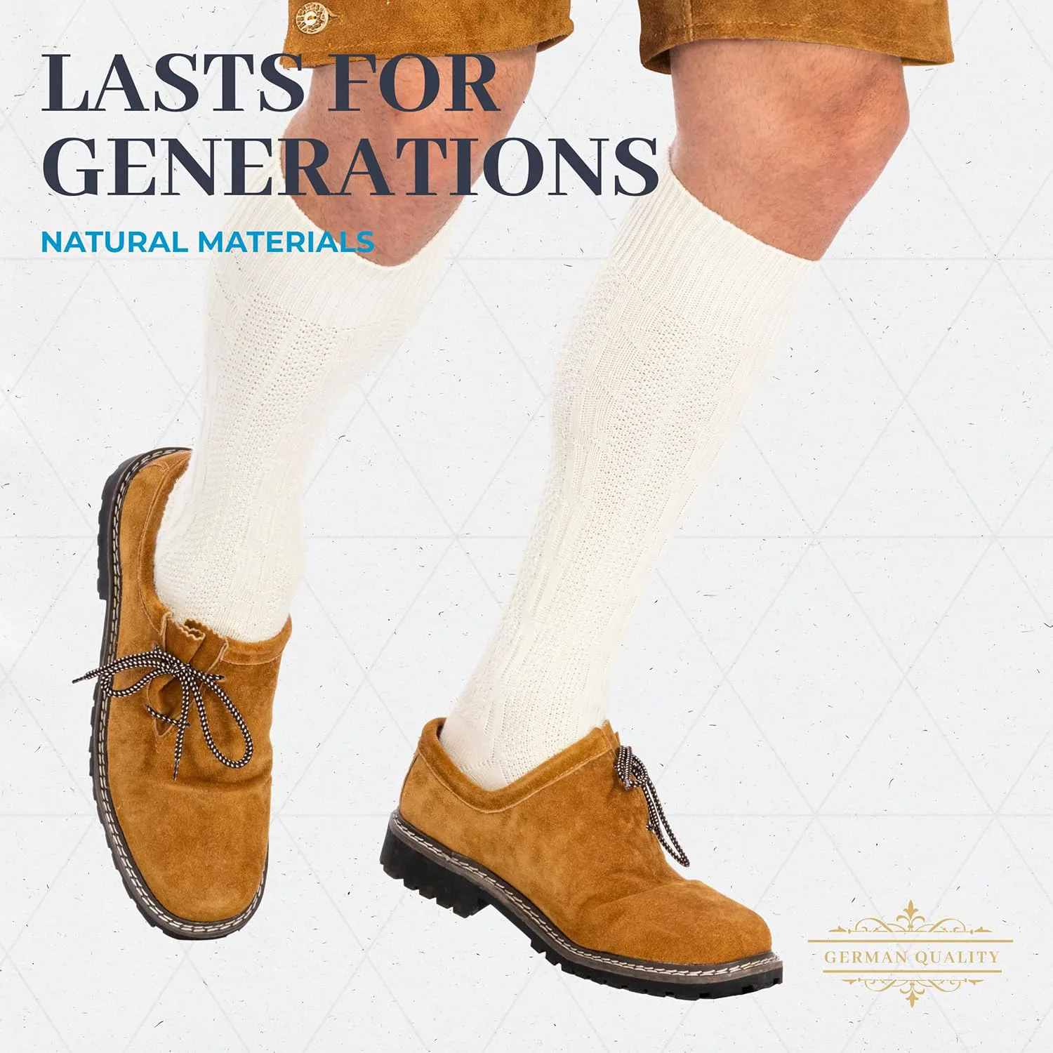 BAVARIA TRACHTEN Кожаные ботинки Lederhosen - аутентичная немецкая обувь Haferl для костюма Октоберфеста - натуральная кожа, темно-коричневые, светло-коричневый — фото 2