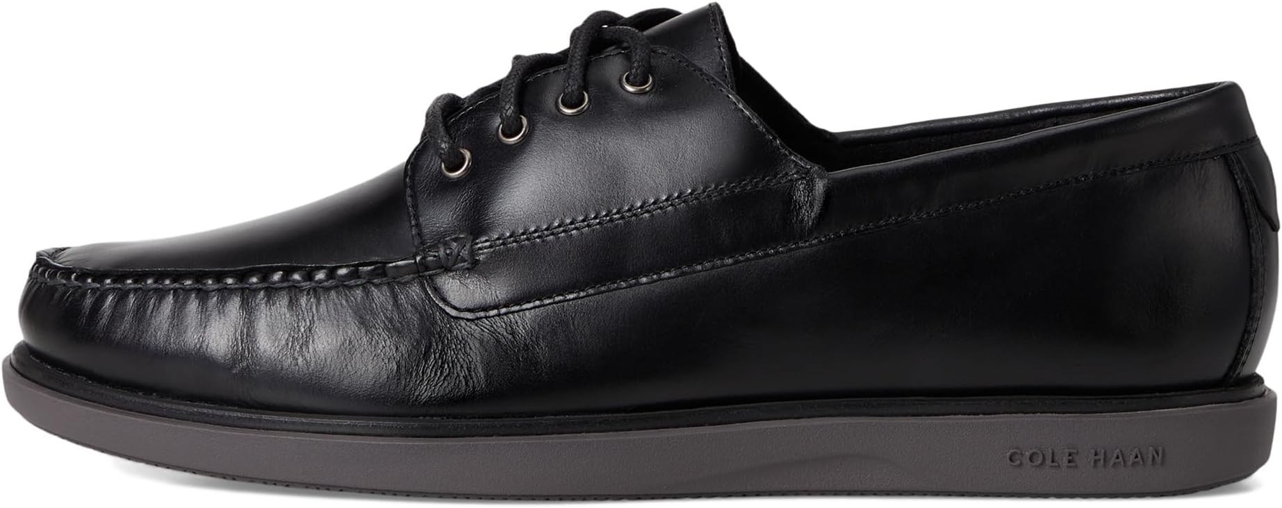 Лоферы Cole Haan Grand 4-Eye Loafers, цвет Black Nubuck/Pavement — фото 4