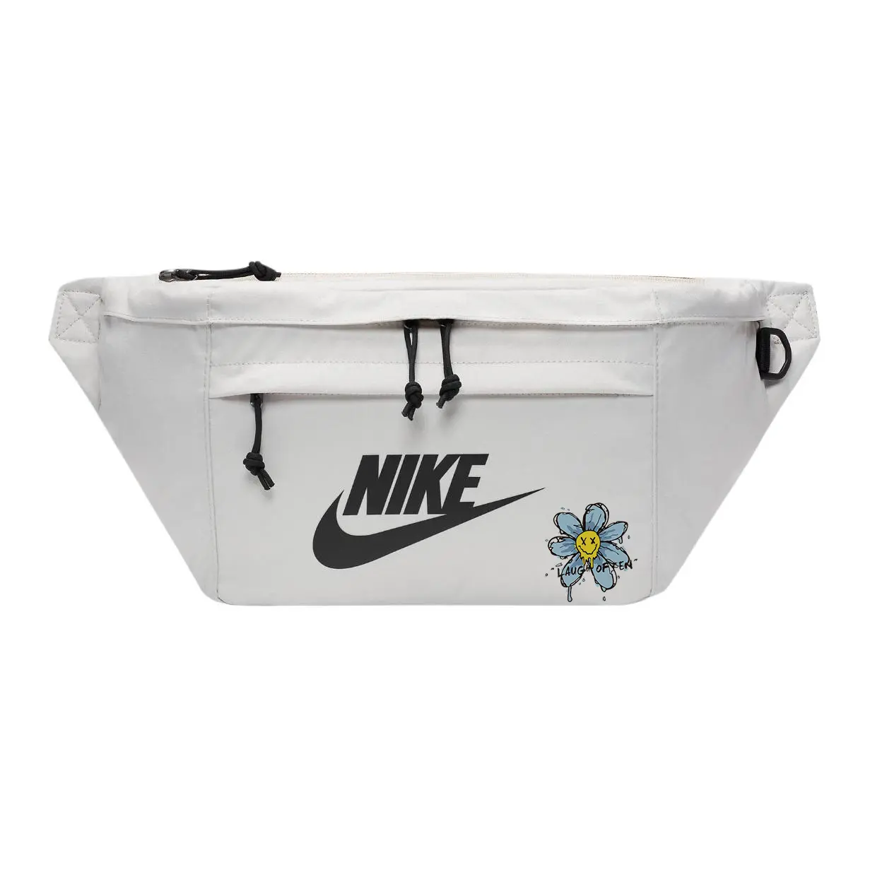 

Nike Тканевая поясная сумка через плечо унисекс светло-бежевая, Floral
