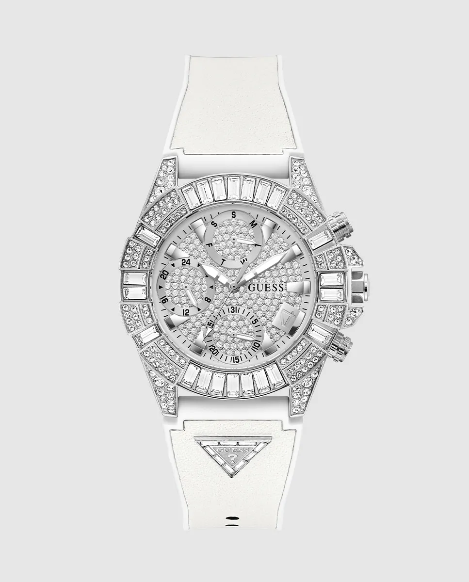 

Женские часы Iconic 40th GW0814L2 с силиконовым и белым ремешком Guess, белый