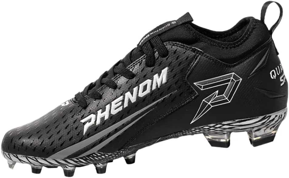 Футбольные бутсы Phenom Elite Quantum Speed 2.0 - командный цвет | Легкие бутсы для мужчин с высоким уровнем скорости, черный — фото 4