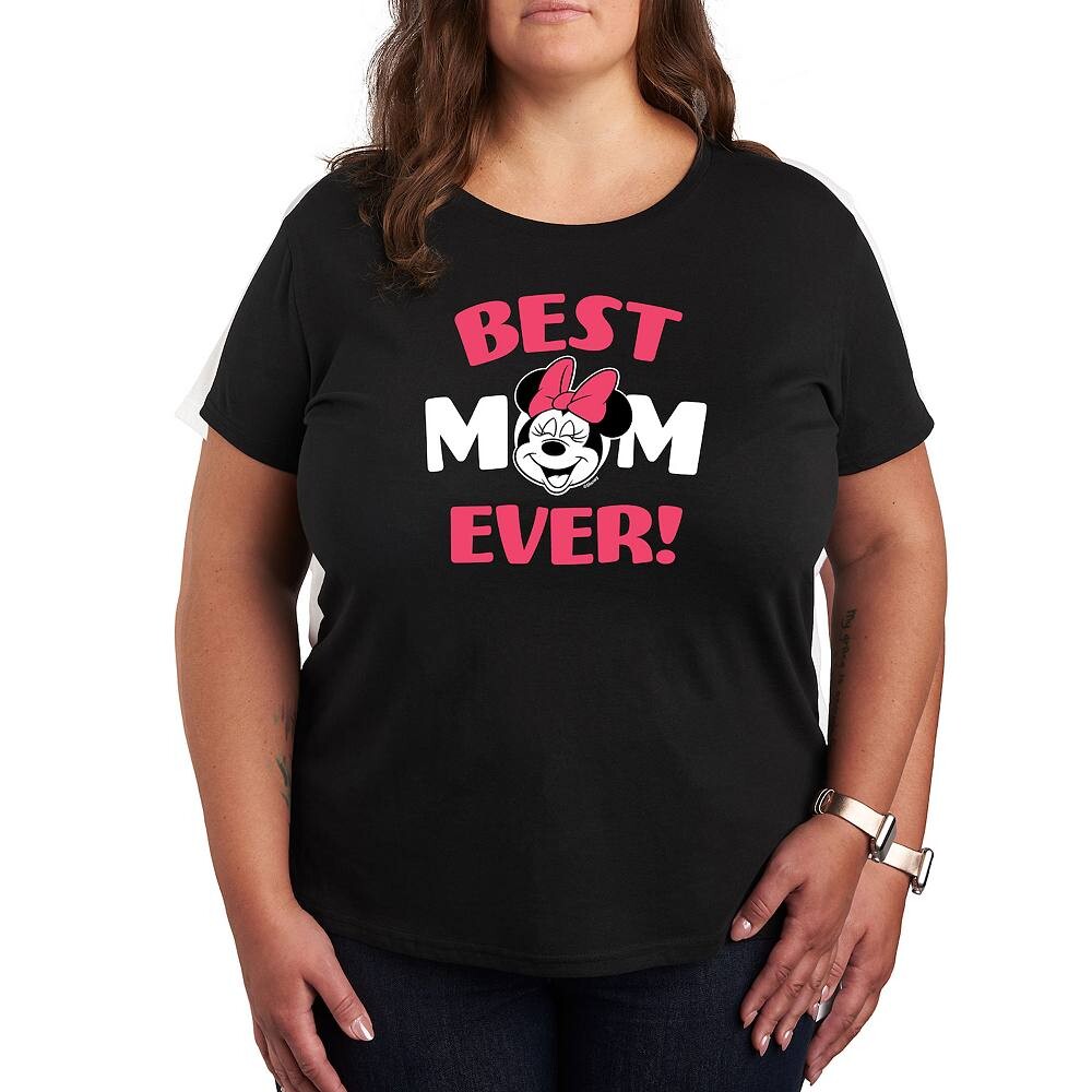 

Футболка Disney's Minnie Mouse Plus Best Mom с рисунком, черный
