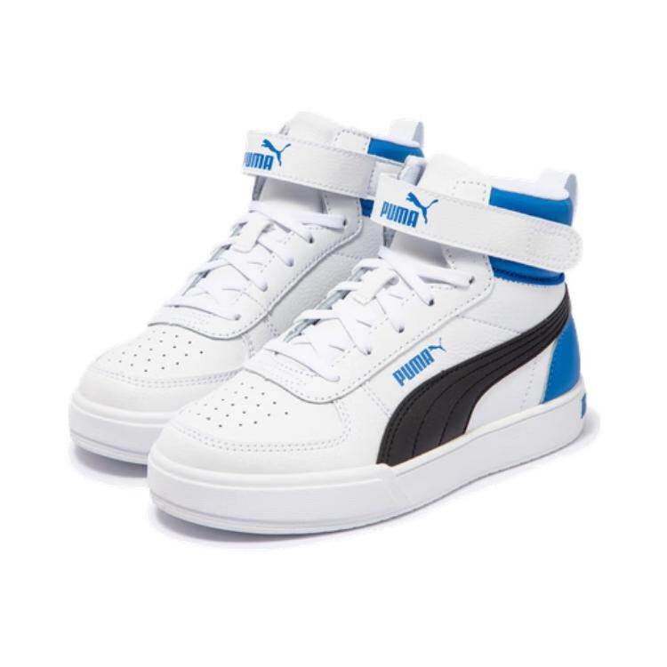 Кроссовки для скейтбординга Caven Kids PS Mid-top белые/черные/гоночные синие Puma, белый/черный/синий — фото 3