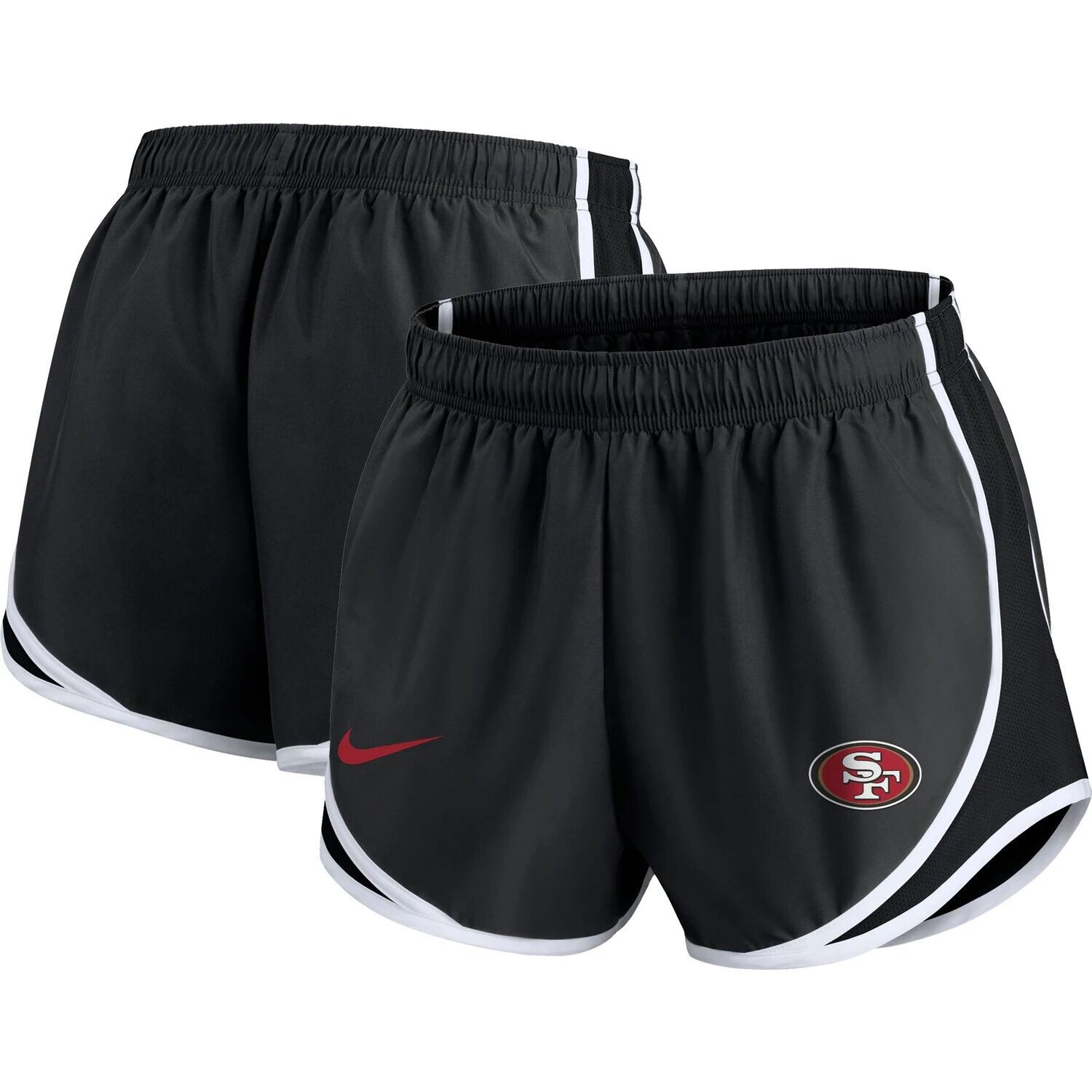 

Женские темно-серые шорты Nike San Francisco 49ers размера плюс с логотипом Performance Tempo Nike