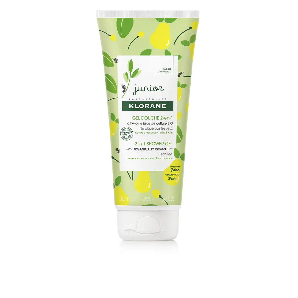 

Гель для душа Junior gel de baño cabello y cuerpo #pera Klorane, 200 мл.