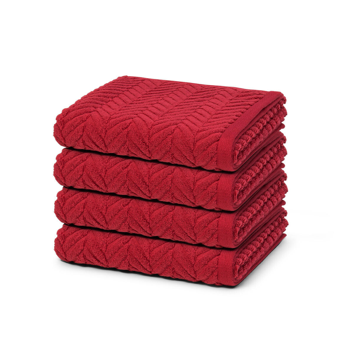 

Towel sensual skin набор из 4 шт Ross, темно-красный