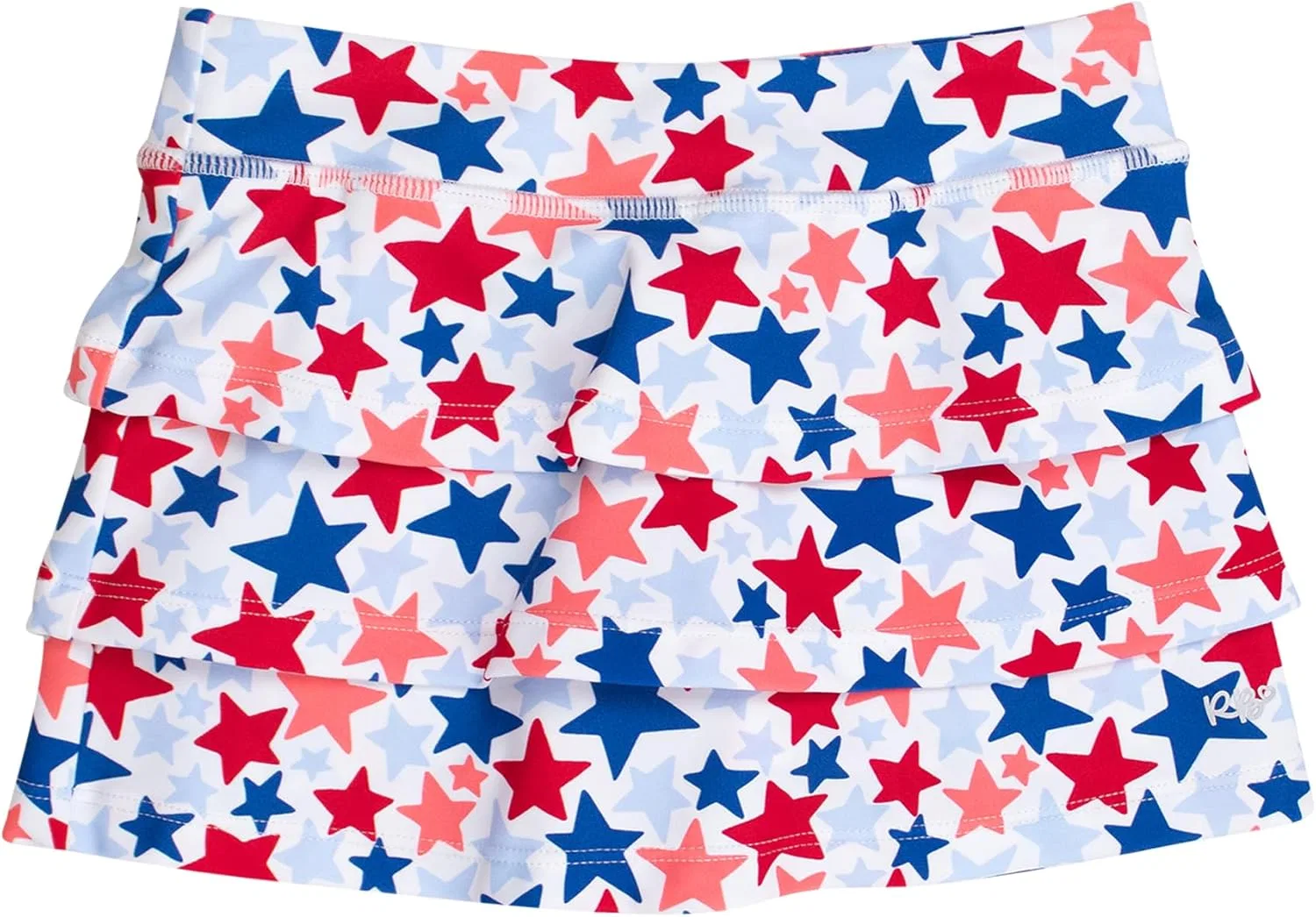 Спортивная юбка-шорты для девочек UPF50+ RuffleButts, Star-spangled