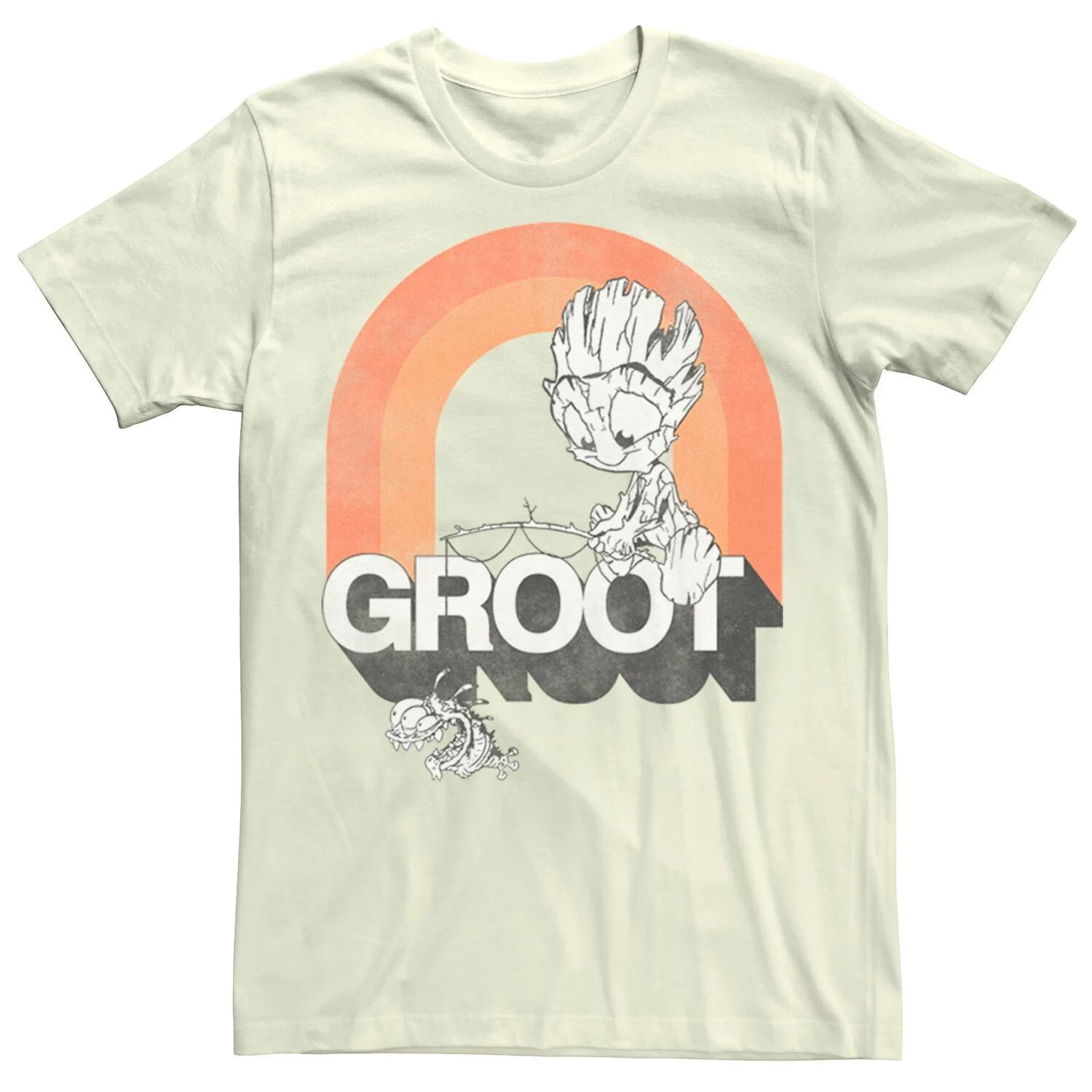 

Мужская футболка Marvel Guardians Of The Galaxy Groot Fishing Outline Licensed Character