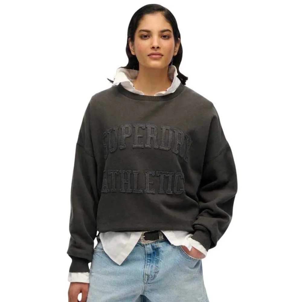 

Толстовка Superdry Athletic Tonal Applique, серый