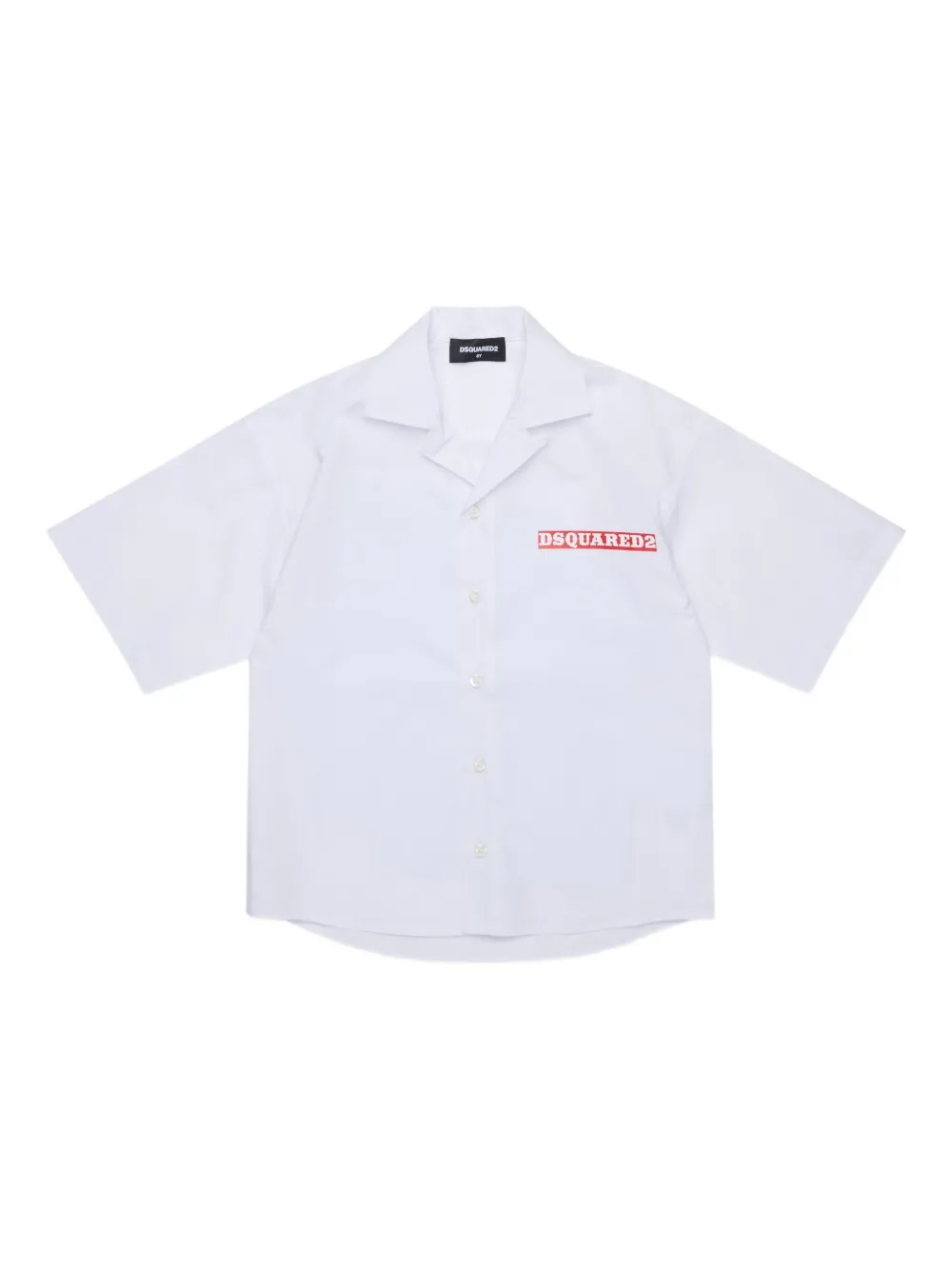 

Рубашка с короткими рукавами Dsquared2 Kids, белый