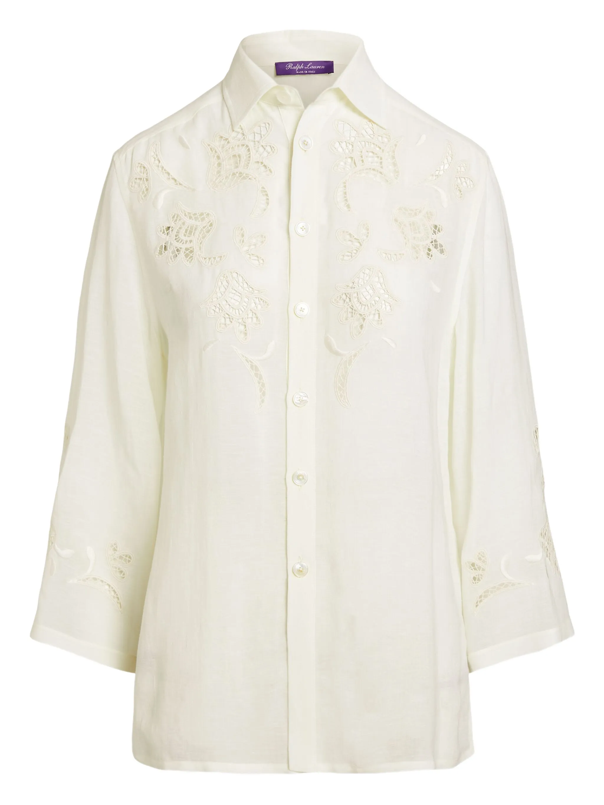 

Рубашка с вышивкой Ralph Lauren Collection, кремовый