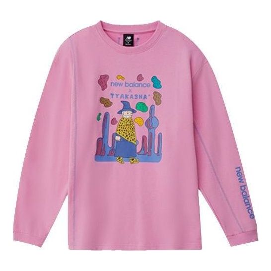 

Свитер New Balance x Tyakasha Graphic Print Sweatshirt 'Pink Purple', розовый