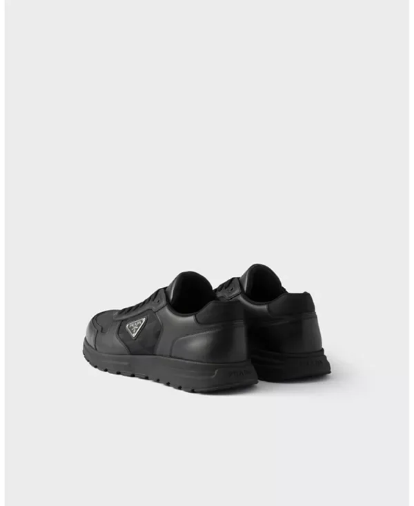 Кроссовки Prax 2.0 из нейлона и кожи Prada, Black — фото 4