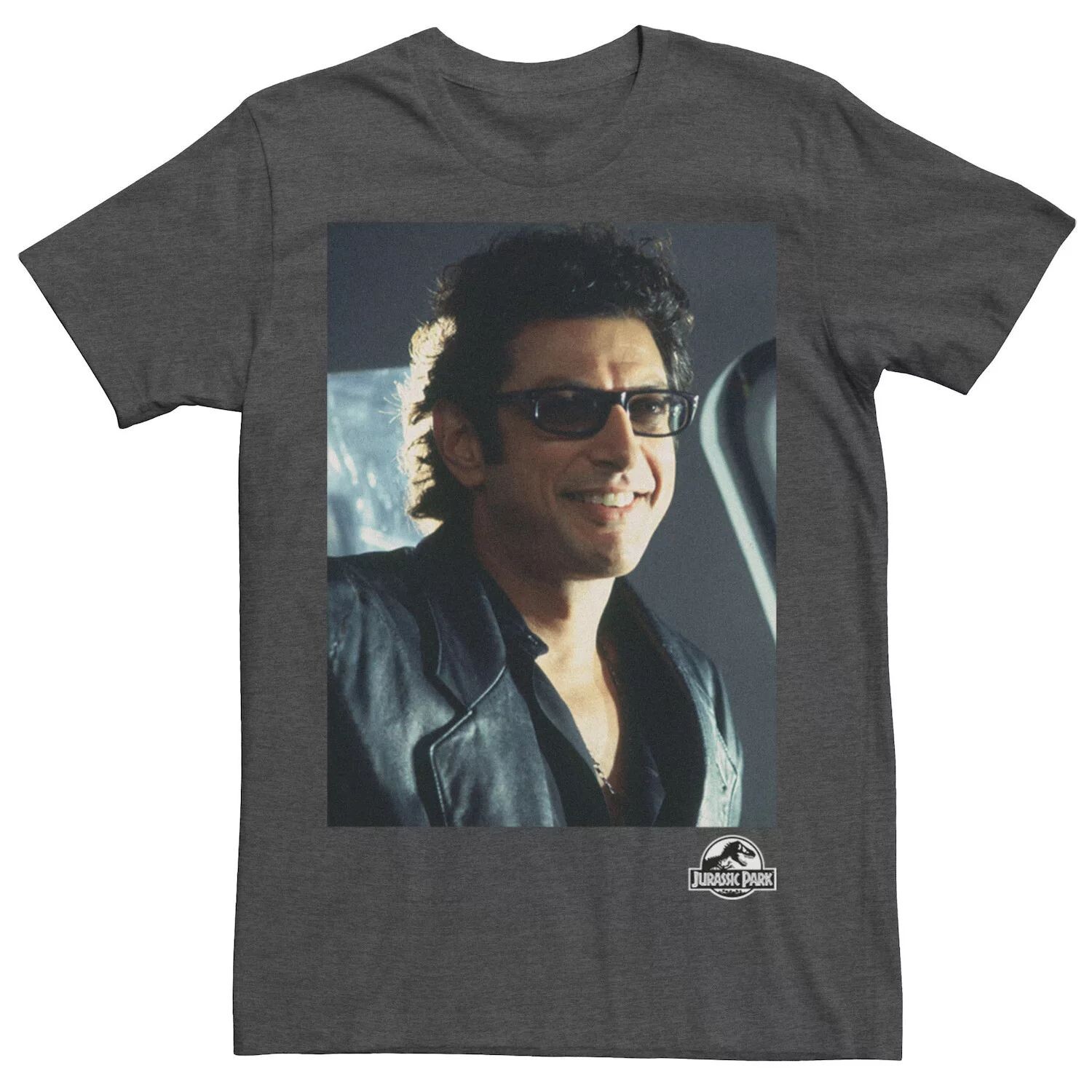 

Мужская футболка с рисунком Jurassic Park Goldblum Sly Smile Licensed Character