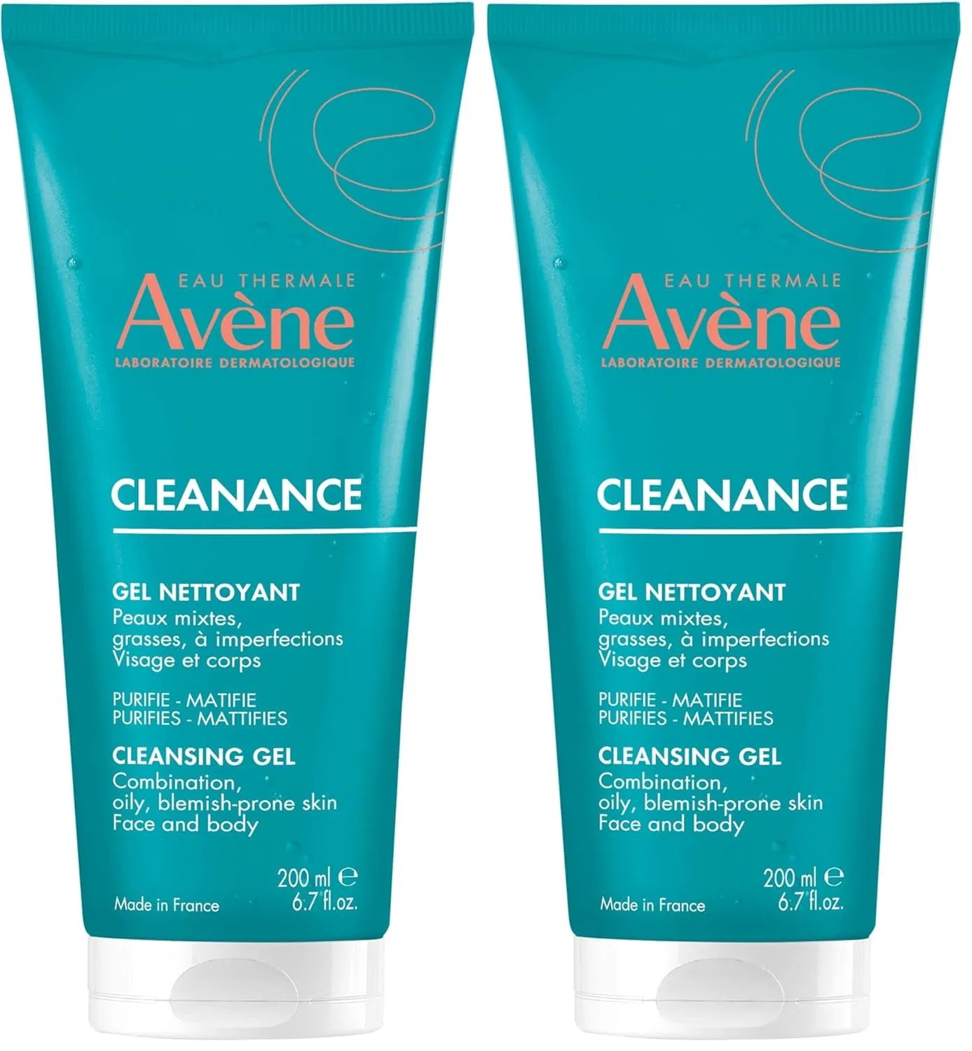 Очищающий гель для лица и тела от Avene, 200 мл (2 шт.) Avene