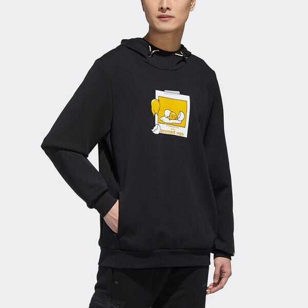 Толстовка neo x yellow crossover casual sports long sleeves pullover black Adidas, черный — фото 4