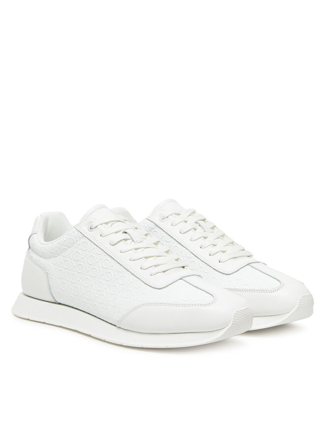 Кроссовки Low Prof Runn Laceup Mono HM0HM01896 Calvin Klein, белый — фото 2