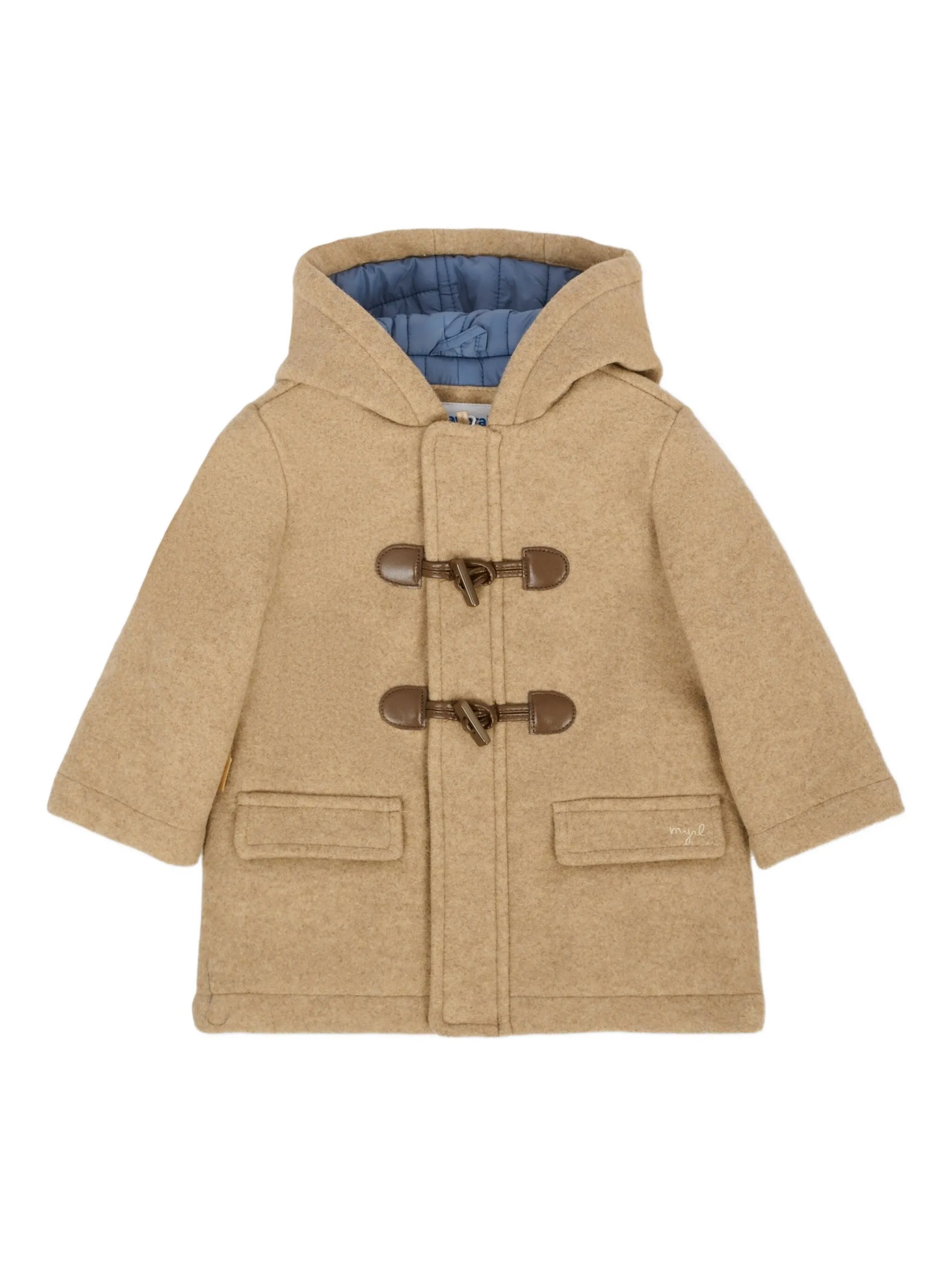 

Пальто с капюшоном и застежкой тогл Mayoral, бежевый