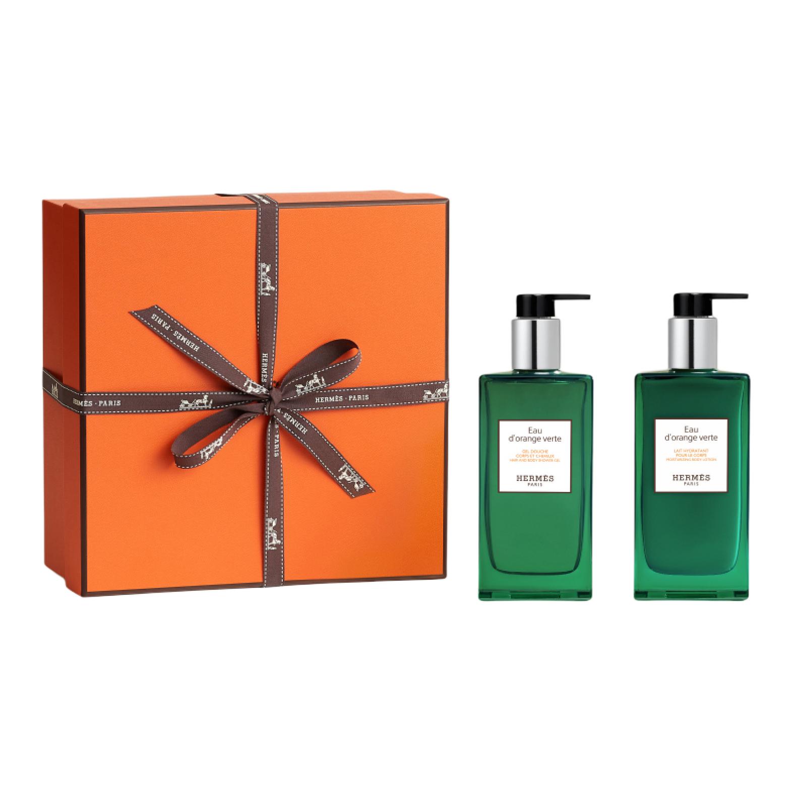 Подарочный набор Hermès Hermès Eau de Citron Noir: парфюмированный гель для рук и тела, 200 мл + увлажняющее молочко для тела, 200 мл — фото 2