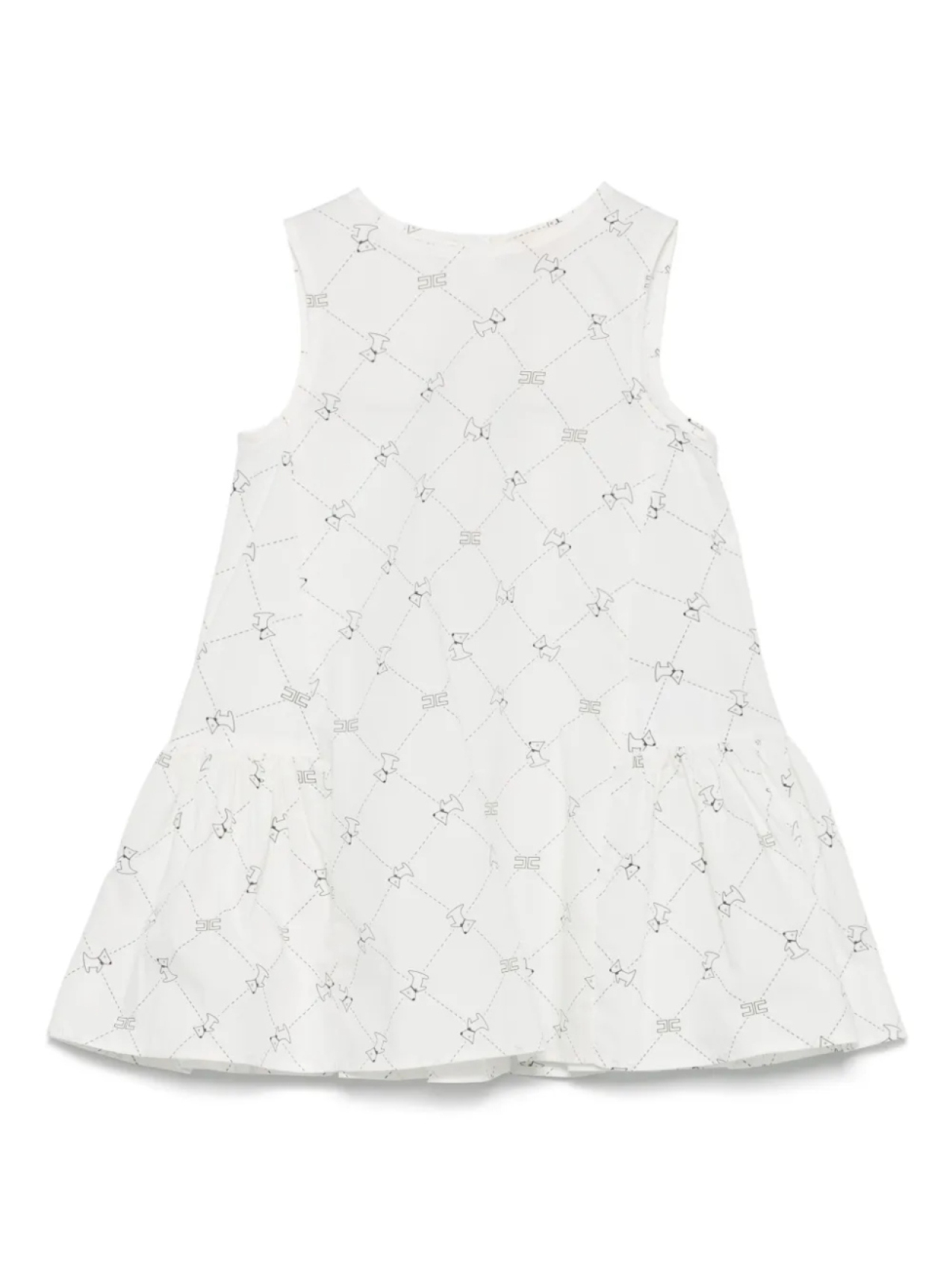 

Платье Elisabetta Franchi La Mia Bambina с логотипом, белый