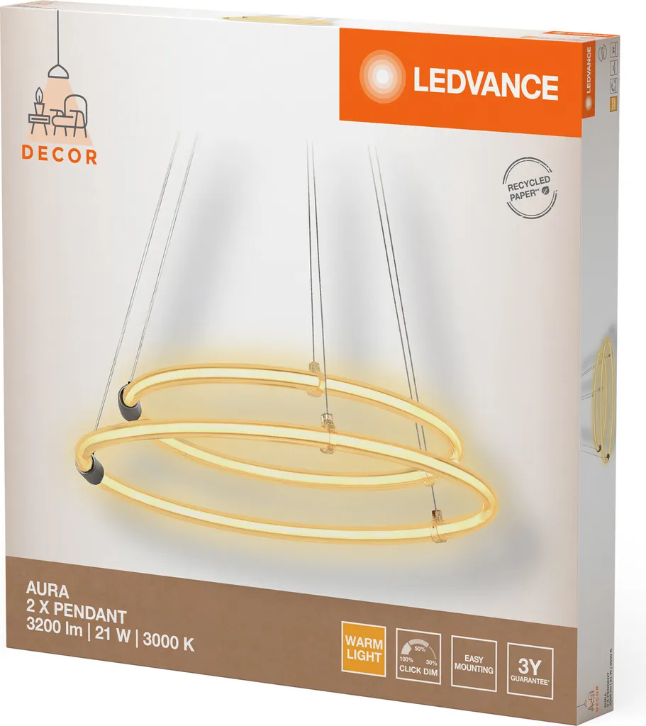 

Подвесной светильник LEDVANCE, темно-серый