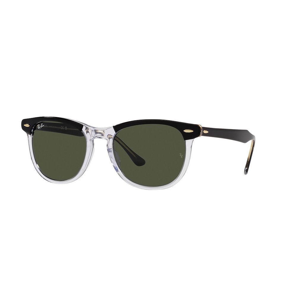 

Мужские круглые солнцезащитные очки с градиентом Ray-Ban 0Rb2398 Eagle Eye 56 мм, цвет Black On Transparent