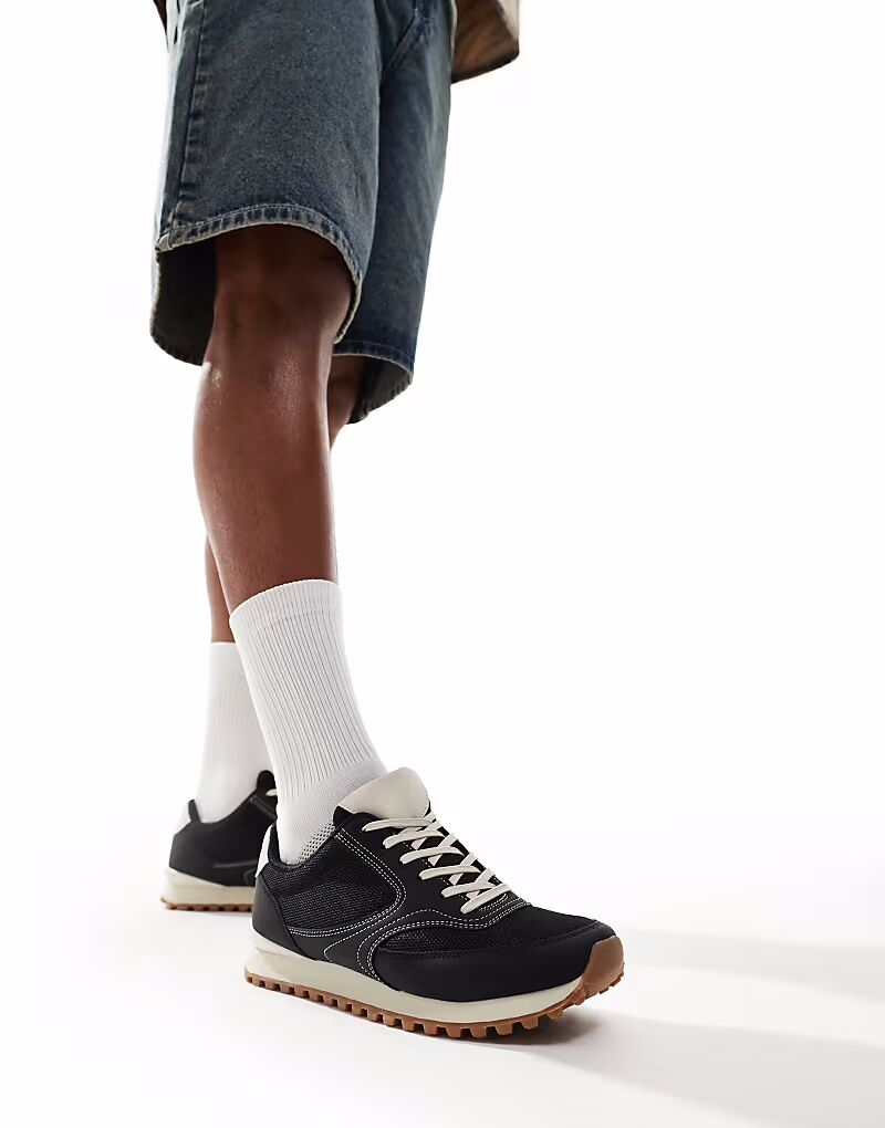 

Ретро-кроссовки ASOS DESIGN черного цвета