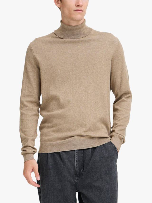 

Эдинский вязаный джемпер с воротником-стойкой из смеси хлопка и кашемира Casual Friday, Roasted Cashew