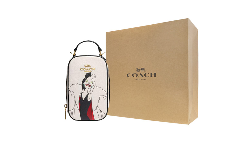 

COACH Сумка через плечо Disney Eva из телячьей кожи малого размера женская белая